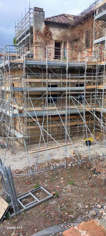 Ponteggi e cantiere